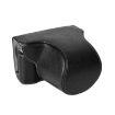 FUJIFILM X-M5 Leather Camera Case Bag with Strap (Black) Retro Style - 6
