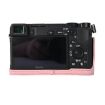 Sony ILCE-6400/A6300/A6200 Pink Litchi Texture Leather Camera Case - 3