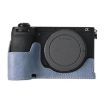 Sony ILCE-6700/A6700 Blue Litchi Texture Leather Camera Case - 1