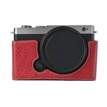 Panasonic LUMIX S9 Wine Red PU Leather Camera Half Case Base - 1