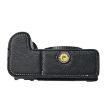 Nikon Z6III Litchi Texture Leather Camera Half Case Base (Black) - 4