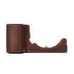 Sony ZV-E10 Litchi Texture PU Leather Camera Half Case (Coffee) - 2