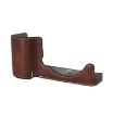 Sony ZV-E10 Litchi Texture PU Leather Camera Half Case (Coffee) - 3