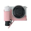 Sony Alpha ZV-E10 II/ZV-E10M2 Pink Litchi Texture PU Leather Case - 5