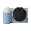 Blue Litchi PU Leather Half Case for Sony Alpha ZV-E10 II/ZV-E10M2 - 1