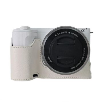 Sony Alpha ZV-E10 II/ZV-E10M2 White Litchi Texture Camera Case - 1