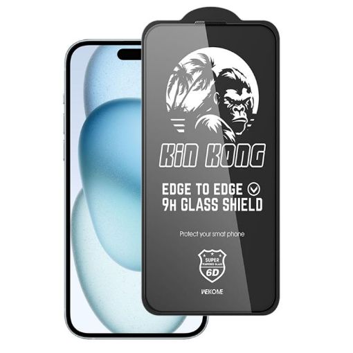 iPhone 16/15 Kinkong 6D Curved HD Tempered Glass - Jungle Series - 1