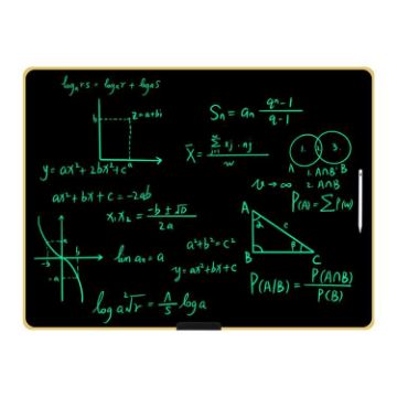 40" Gold/Green Rechargeable LCD Drawing Board for Kids - 1