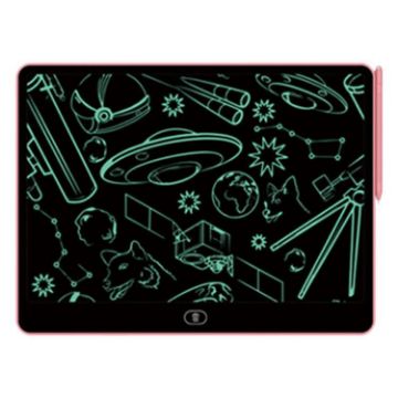 16" Pink LCD Writing Tablet for Kids - Color Screen Drawing Board - 1