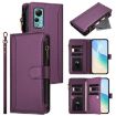 Ulefone Note 14 Leather Case: Magnetic Closure, 9 Card Slots, Purple - 1