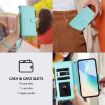 Ulefone Note 17 Pro Mint Green Leather Case, 9 Card Slots, Zipper - 6