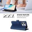 Ulefone Note 18 Ultra/Pro Leather Case, 9 Card Slots, Dark Blue - 4