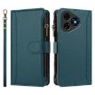 Ulefone Note 19 Dark Green Leather Case: 9 Card Slots & Hand Strap - 2