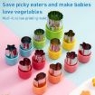 12pcs Stainless Steel Biscuit & Vegetable Cutting Molds Set - 2