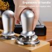 51mm Black Stainless Steel Coffee Tampon Hammer Pressure Tool - 5