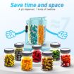 Large Blue Portable Compartment Medicine Organizer Pill Cup - 4