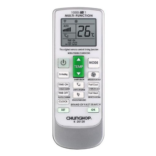 Universal CHUNGHOP K-2012E AC Remote w/ Brand Button Pairing - 1