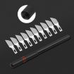 Ergonomic Non-slip Carving Glue Remover Knife Set - Model NO.7 - 1