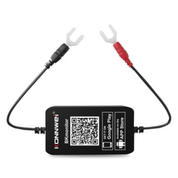 KONNWEI BK300 Car Bluetooth Battery Monitor 6V/12V/24V (Black) - 1