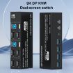 FJGEAR FJ-8K202DB 8K 60Hz DP Monitor KVM Switch UK Plug - 2