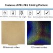 PEI Coating Starry PET Film 3D Printing Build Plate 257x257mm - 5