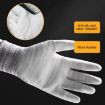 Striped Anti-static PU Coated Gloves, Random Color, Size M - 3