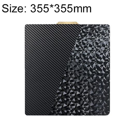 355x355mm PET Carbon Fiber PEO 3D Printer Double-Sided Build Plate - 1