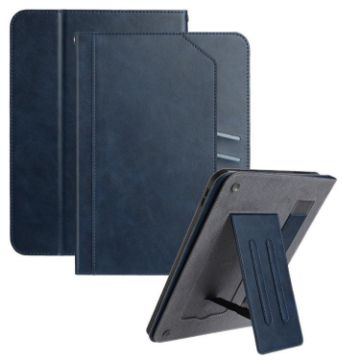 Samsung Galaxy Tab Active5 2024 Leather Case with Wristband - Dark Blue - 1