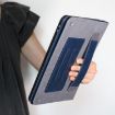 Samsung Galaxy Tab Active5 2024 Leather Case with Wristband - Dark Blue - 6