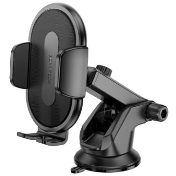 Borofone BH134 Rio Car Holder - Center Console, Push-Type, Black - 1