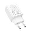 hoco N69 Dual Port Charger: PD20W + QC3.0, EU Plug, White - 3