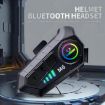 SOMAN M6-Hard Mic Bluetooth Motorcycle Helmet Headset Stereo Mic - 3