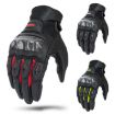 SOMAN MG21 Motorcycle Gloves L Black Sheepskin Carbon Fiber Off-road - 2