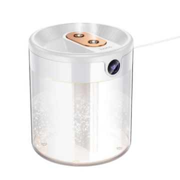 Hoco HX31 Dual Spray 1.4L LED Display Humidifier (White) - 1