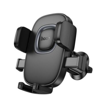Hoco H75 Crown Air Outlet Car Phone Holder - Black Grey - 1