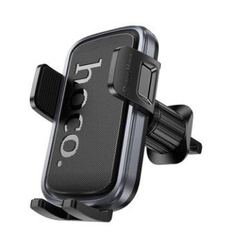 hoco H78 Vista Air Outlet Car Phone Holder, Black Grey - 1