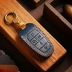 Hyundai Staria/Sonata 7-Button B124 Cowhide Key Cover (Blue) - 2