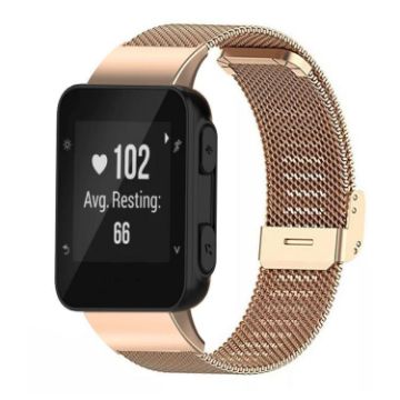 Garmin Forerunner 35/30/35j 20mm Milanese Rose Gold Watch Band - 1