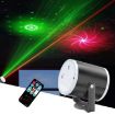 Mini LED Stage Laser Light - Cylindrical Starry Lamp + Remote (Black) - 1