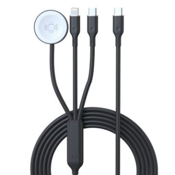 1-To-3 Type-C/8 Pin Charger & Wireless Charger for Apple Watch - 1