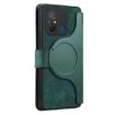 Redmi 12C MagSafe Anti-theft RFID Leather Wallet Case (Green) - 3
