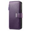 Purple Retro Leather Wallet Case for Redmi 12C with MagSafe RFID - 2
