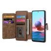 Redmi Note 10 4G/10S MagSafe RFID Wallet Leather Case (Brown) - 4