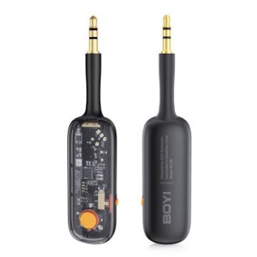 BOYI BY306 FM Transmitter Bluetooth 5.3 Receiver AUX (Black) - 1