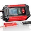 FOXSUR FTC-1206 12V Car/Motorcycle Charger & Tester, EU Plug, Red - 1