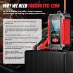 FOXSUR FTC-1206 Car Motorcycle Battery Charger Tester, UK Plug - 3