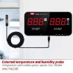 TRSI TA623B Wall-mounted Thermometer Hygrometer, 5m Probe - 5