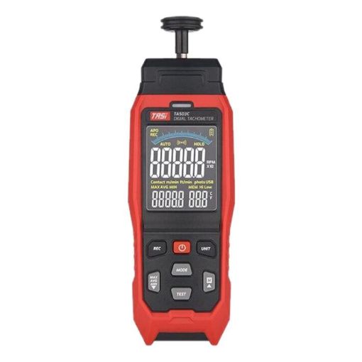 TASI Dual Use Laser Tachometer: Contact & Non-contact Speed Meter - 1