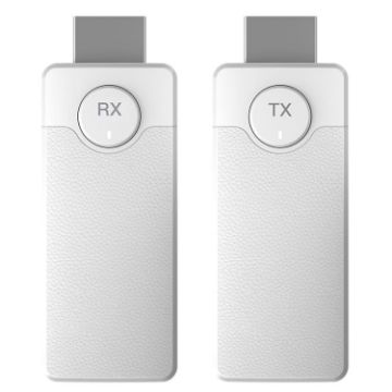 Q50 Wireless HDMI Transmitter & Receiver Extender (White, Leather Texture) - 1