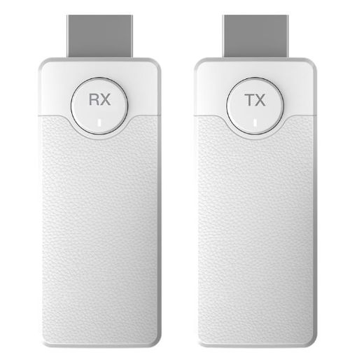Q50 Wireless HDMI Transmitter & Receiver Extender (White, Leather Texture) - 1